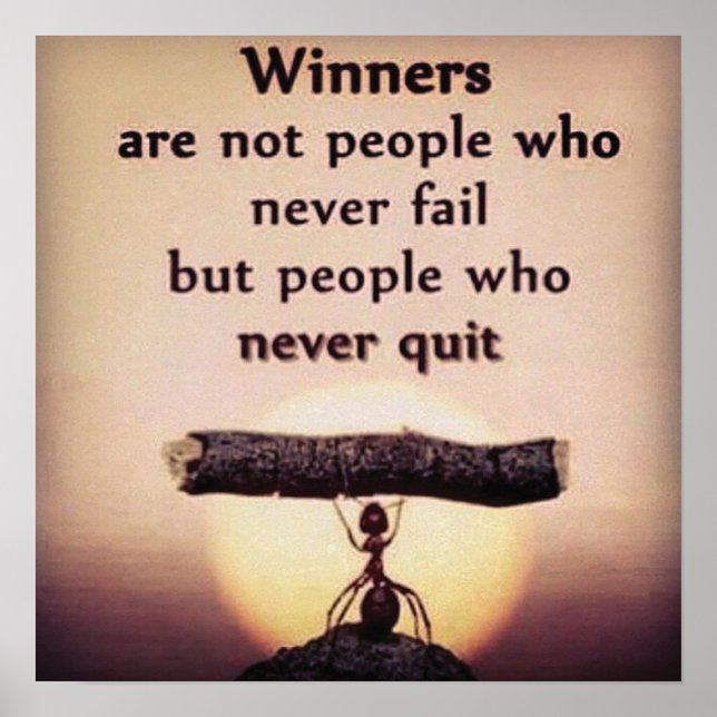 Workout Motivierend Poster (Vorne)