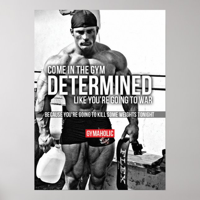 Workout Motivierend Poster (Vorne)