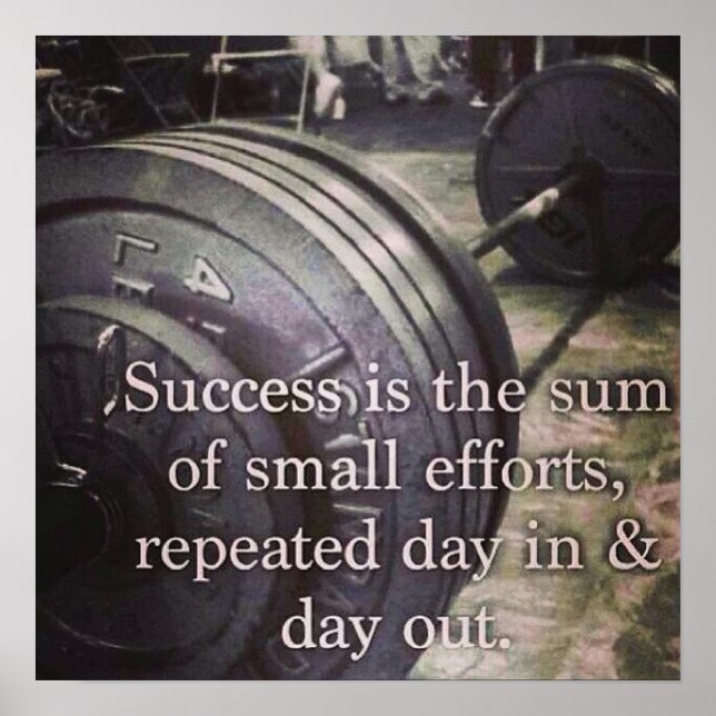 Workout Motivierend Poster (Vorne)