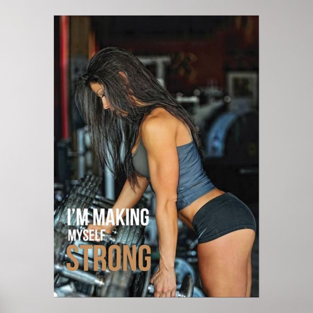 Workout Motivierend Poster (Vorne)