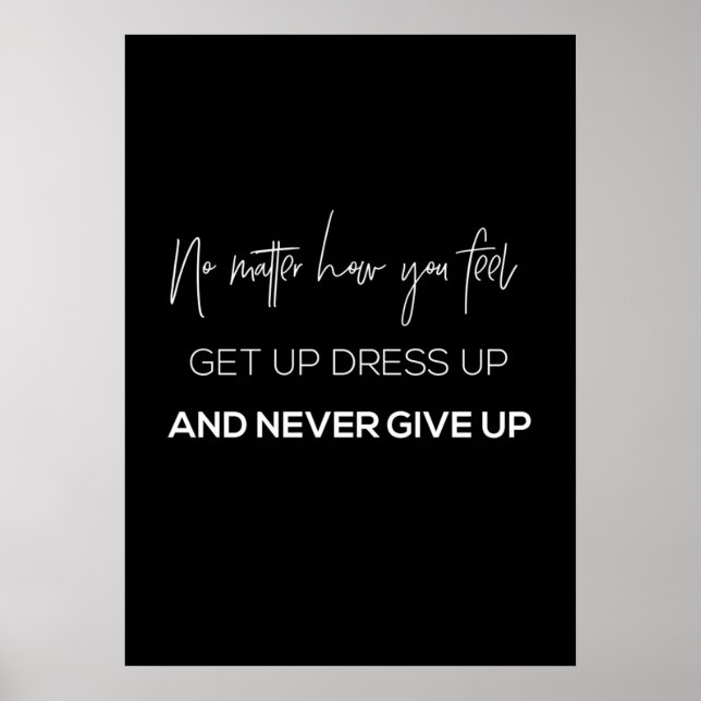 Workout Motivierend Poster (Vorne)