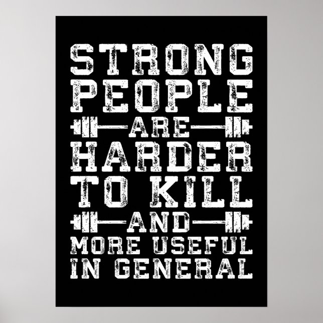 Workout Motivierend Poster (Vorne)