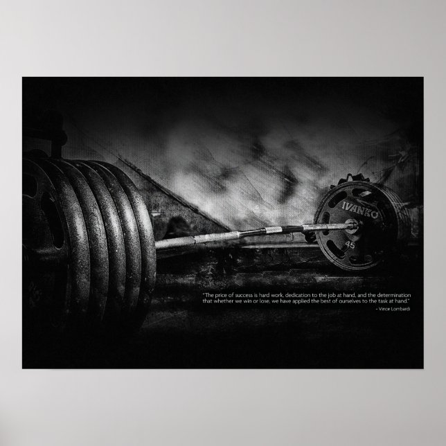 Workout Motivierend Poster (Vorne)