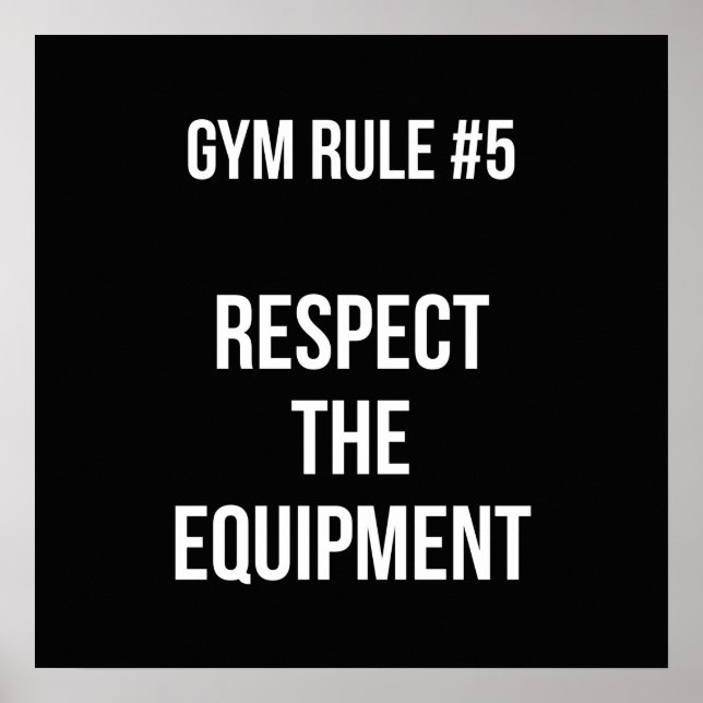 Workout Motivierend Poster (Vorne)