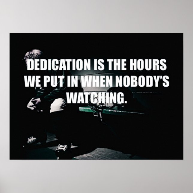 Workout Motivierend Poster (Vorne)