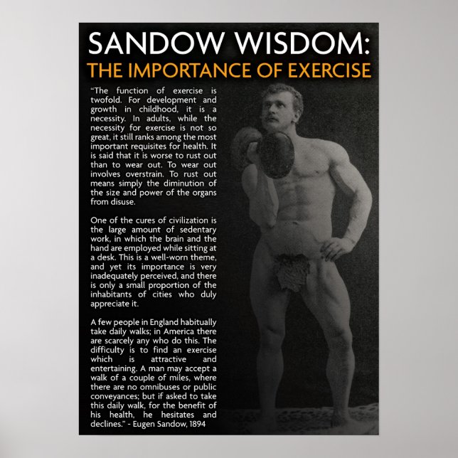 Workout Motivierend Poster (Vorne)