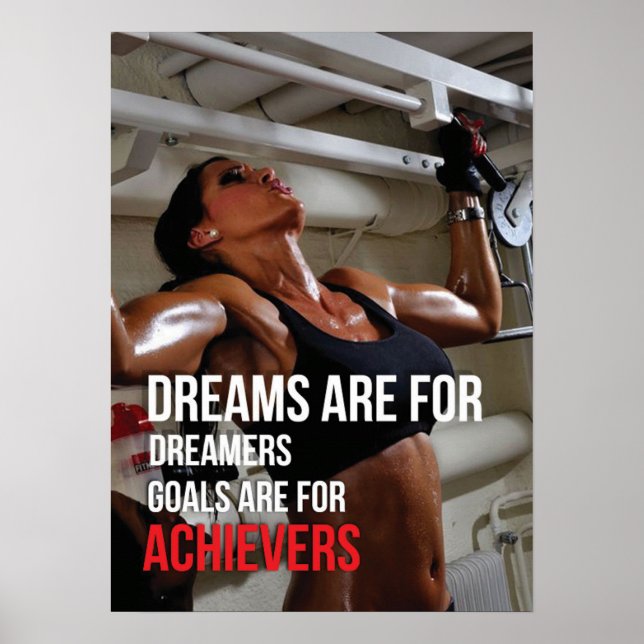 Workout Motivierend Poster (Vorne)