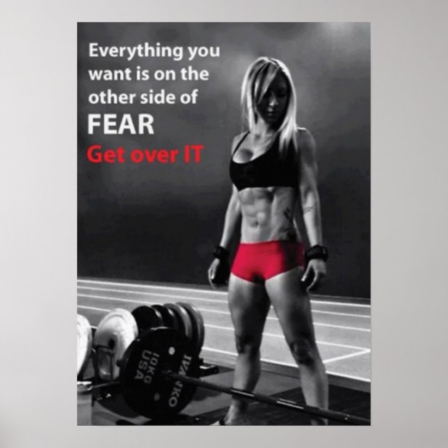 Workout Motivierend Poster (Vorne)