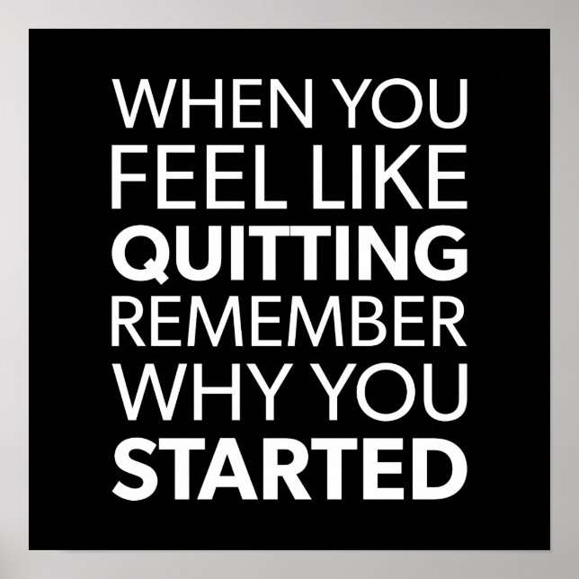 Workout Motivierend Poster (Vorne)