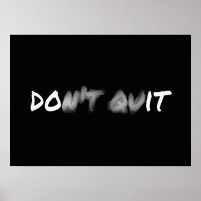 Workout Motivierend Poster (Vorne)