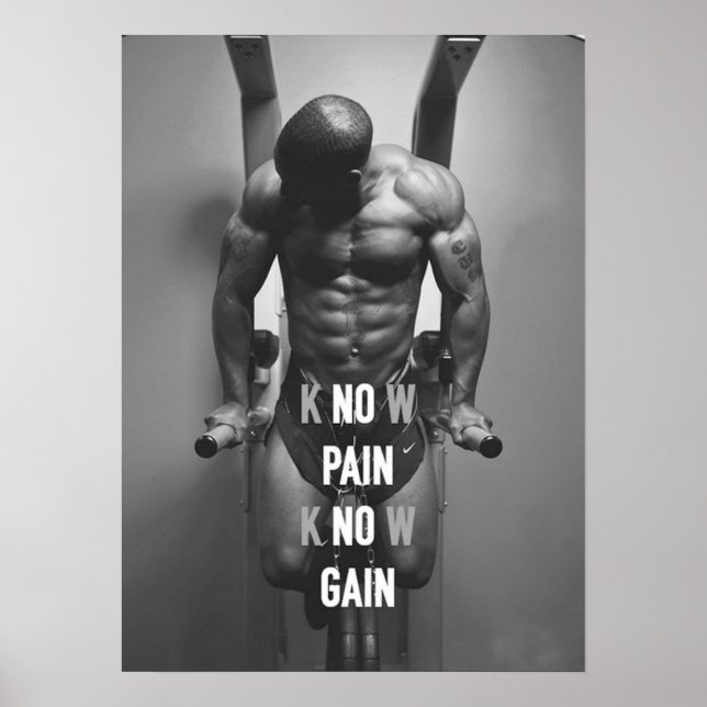 Workout Motivierend Poster (Vorne)
