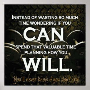 Workout Motivierend Poster