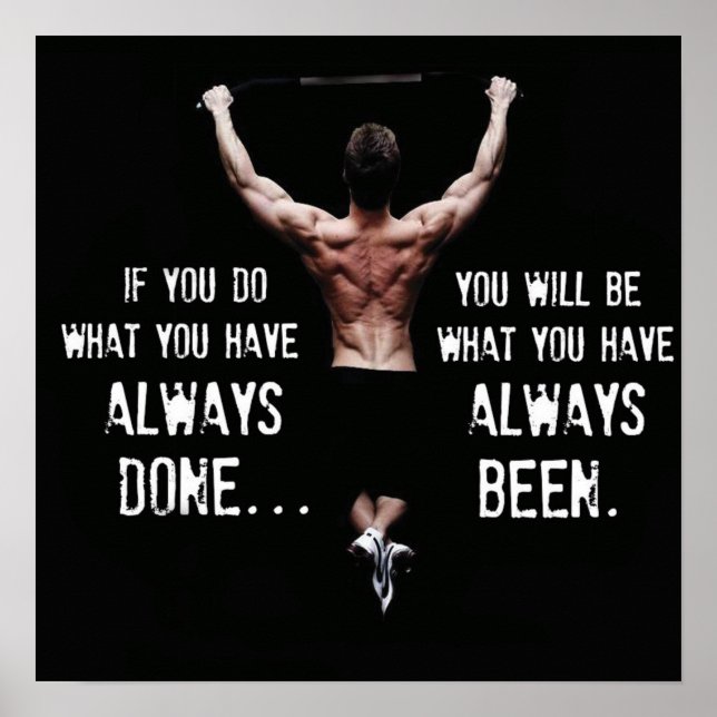 Workout Motivierend Poster (Vorne)