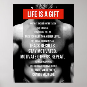 Workout motivierend poster