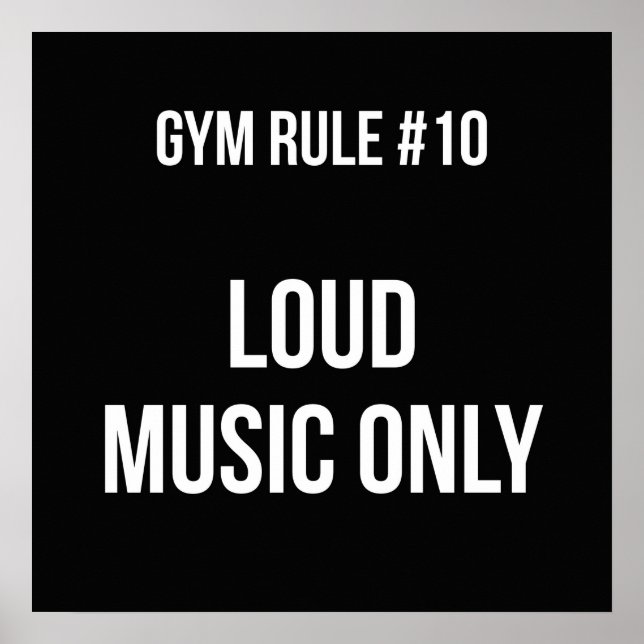 Workout Motivierend Poster (Vorne)