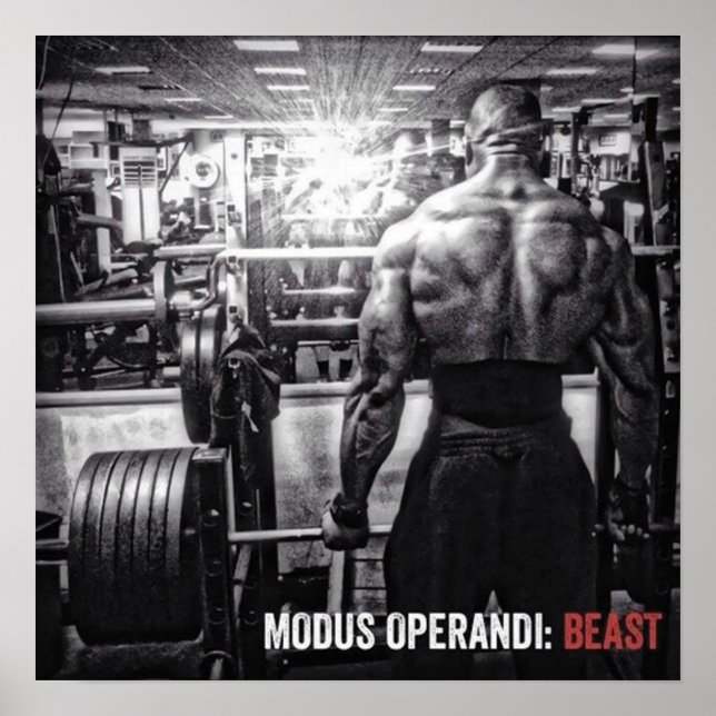 Workout Motivierend Poster (Vorne)