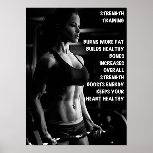 Workout Motivierend Poster (Vorne)