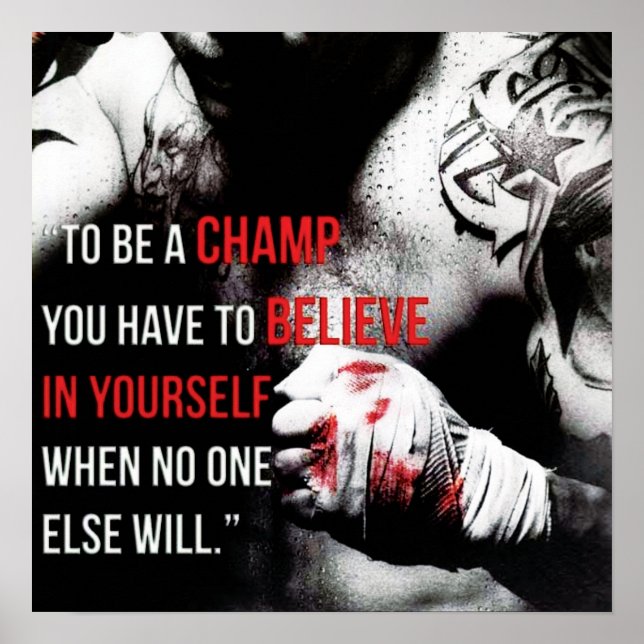 Workout Motivierend Poster (Vorne)