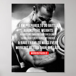 Workout Motivierend Poster