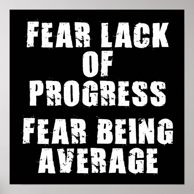 Workout Motivierend Poster (Vorne)