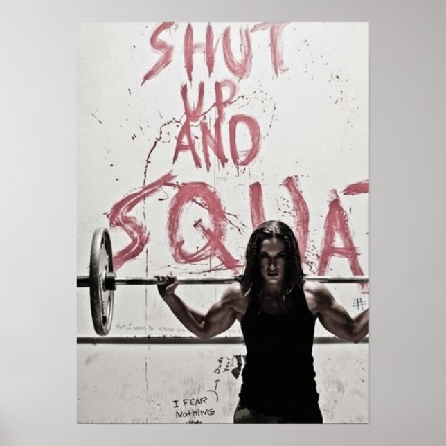 Workout Motivierend Poster (Vorne)