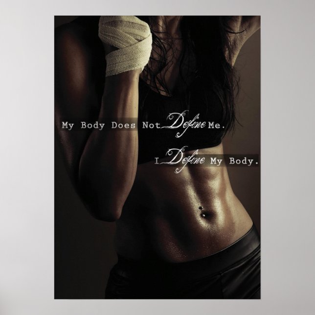 Workout Motivierend Poster (Vorne)