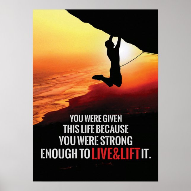 Workout Motivierend Poster (Vorne)