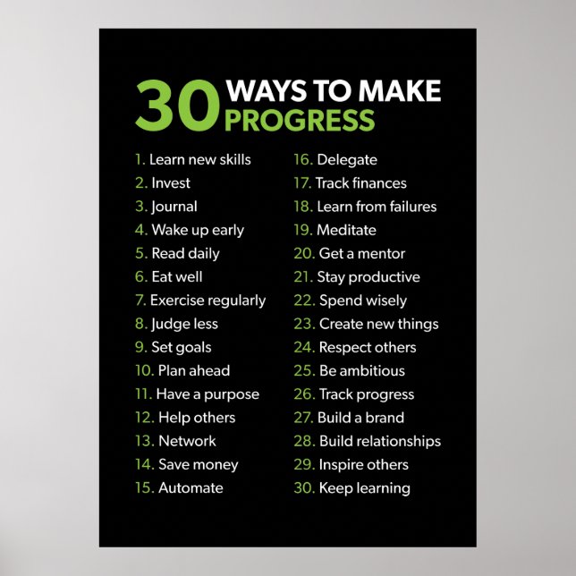 Workout Motivierend Poster (Vorne)