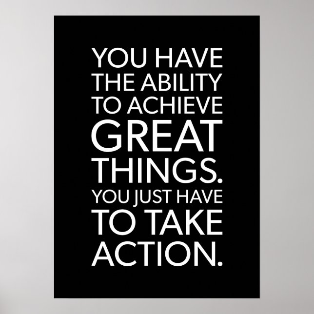 Workout Motivierend Poster (Vorne)