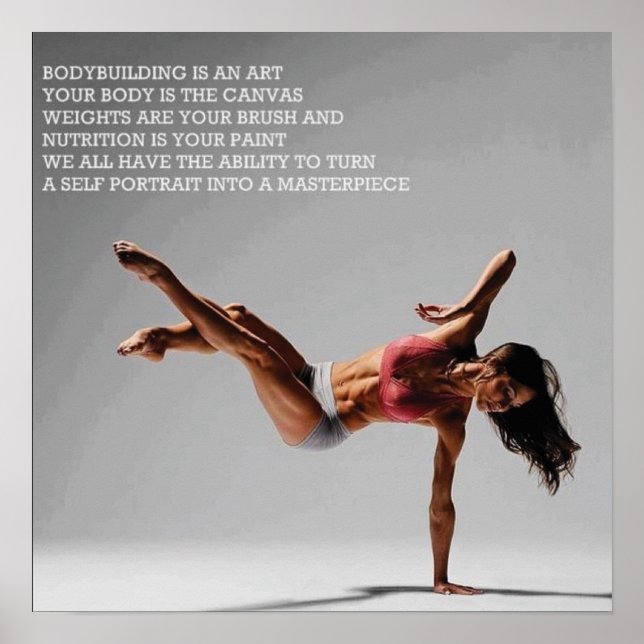 Workout Motivierend Poster (Vorne)