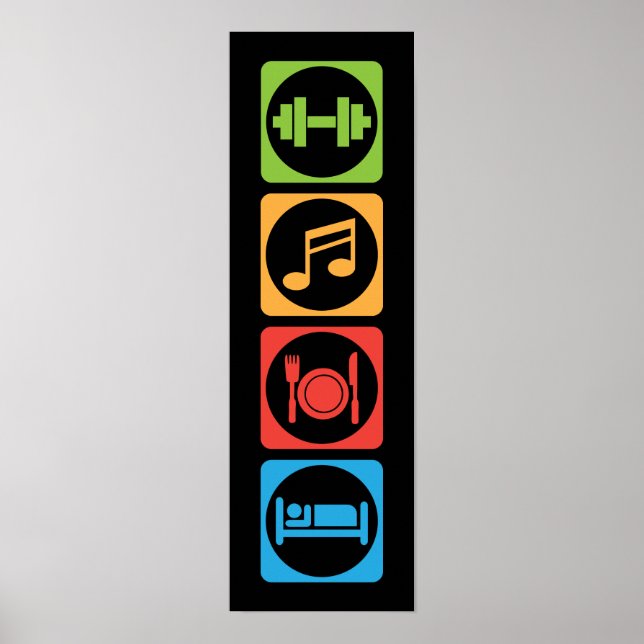 Workout Motivierend Poster (Vorne)