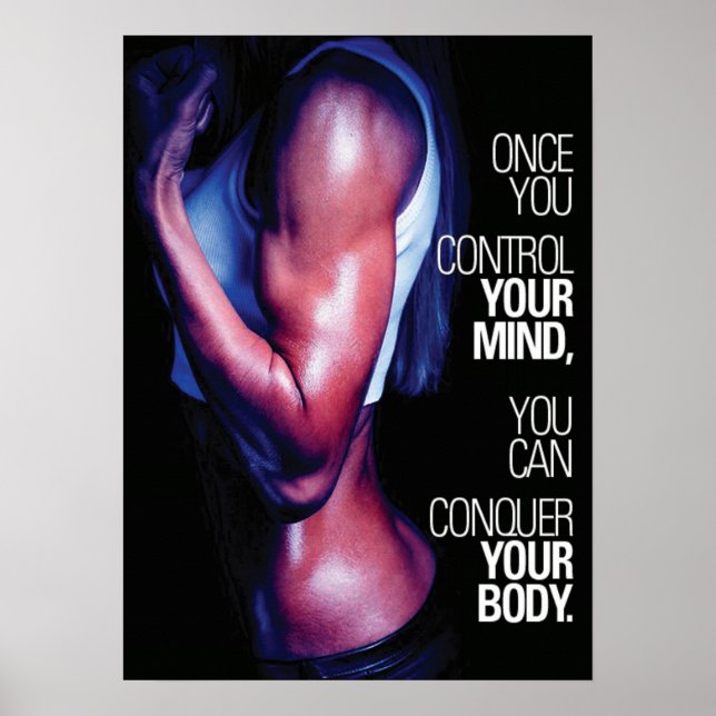 Workout Motivierend Poster (Vorne)
