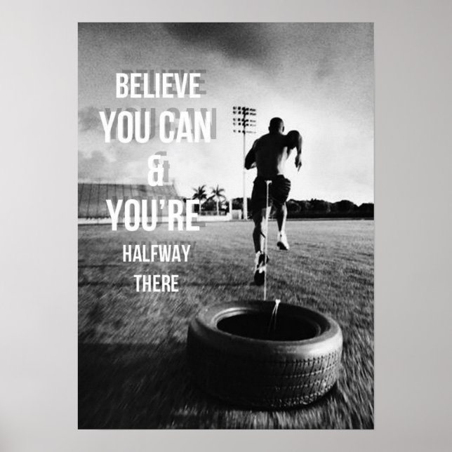 Workout Motivierend Poster (Vorne)