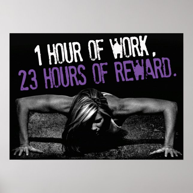 Workout Motivierend Poster (Vorne)