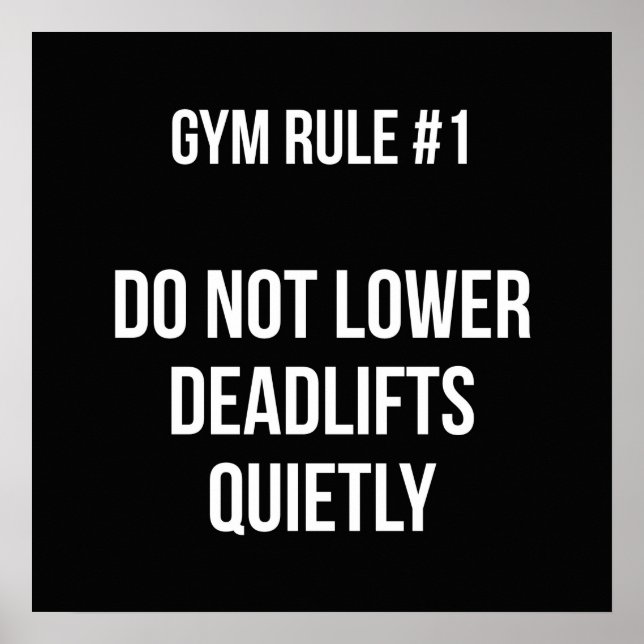 Workout Motivierend Poster (Vorne)