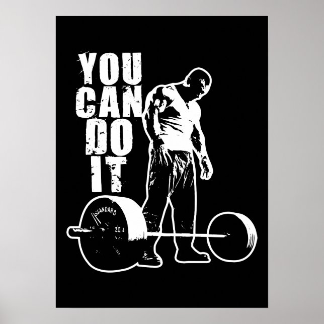 Workout Motivierend Poster (Vorne)
