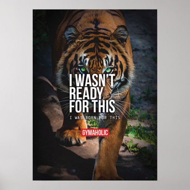 Workout Motivierend Poster (Vorne)