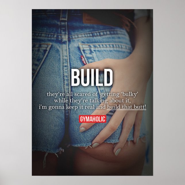 Workout Motivierend Poster (Vorne)