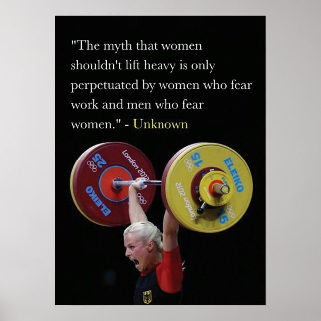 Workout Motivierend Poster (Vorne)