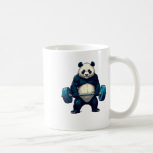 Workout Panda Deadlifter Funny Gym T-Shirt Lifting Kaffeetasse