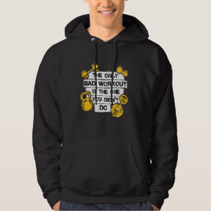 Workout Quote Gym Motivation Motivierend Fitness Hoodie