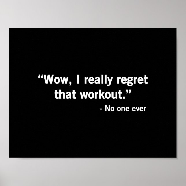 Workout-Regress Poster (Vorne)