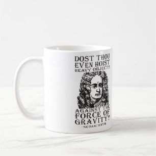 Workout-Spaß - Host du überhaupt? Isaac Newton Tasse