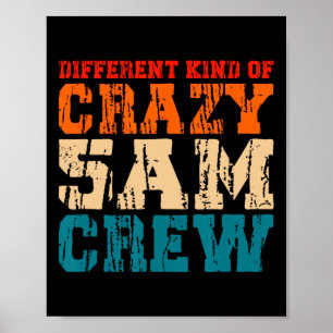 Workout Squad 5 Crew Funny Gym Sprichwort Vintag Poster