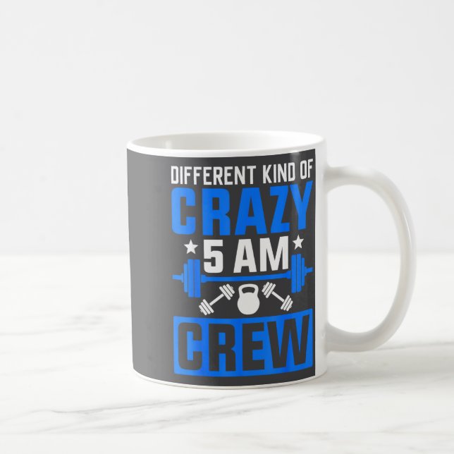 Workout Squad 5am Crew Funny Gym Quote  Kaffeetasse (Rechts)