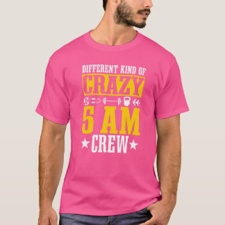 Workout Squad 5am Crew Gym Quote T-Shirt