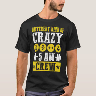 Workout Squad 5AM Crew Shirt Funny Gym Quote