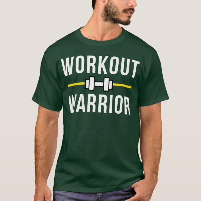 Workout Warrior 70er Retro T-Shirt (Vorderseite)