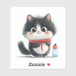 Workout Whiskers - Niedlicher Behalten Katzenaufkl Aufkleber