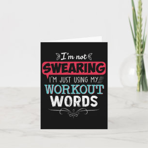 Workout Worte Funny Joke Funny Joke Gym Geschenke Karte